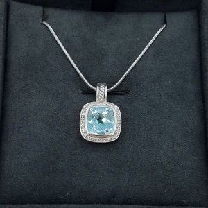 David Yurman Blue Topaz Pendant